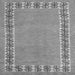 Square Abstract Gray Modern Rug, abs4662gry