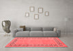 Modern Red Washable Rugs