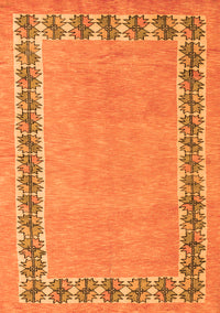 Abstract Orange Modern Rug, abs4662org