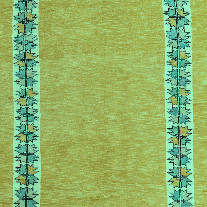 Machine Washable Abstract Turquoise Modern Area Rugs, wshabs4662turq