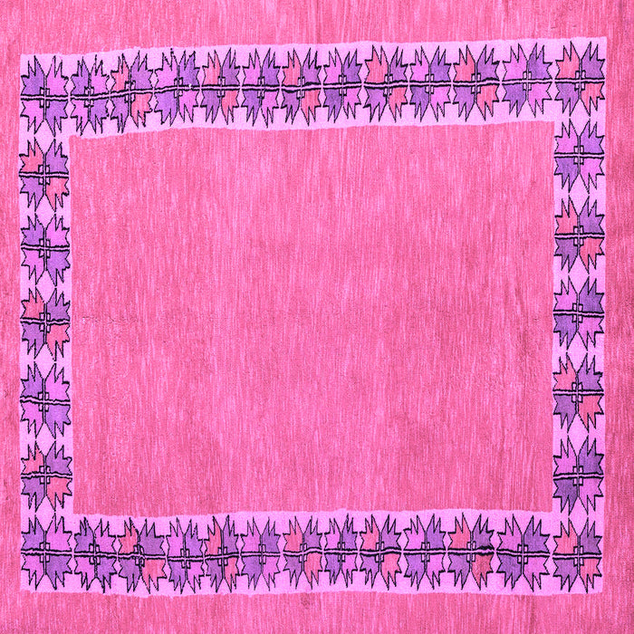 Square Abstract Purple Modern Rug, abs4662pur