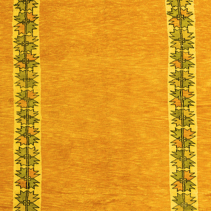 Abstract Yellow Modern Rug, abs4662yw