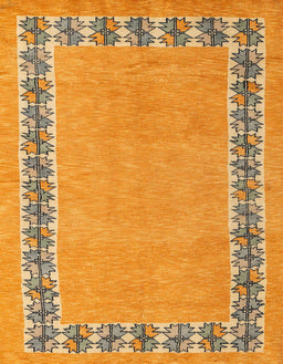 Abstract Yellow Modern Rug, abs4662