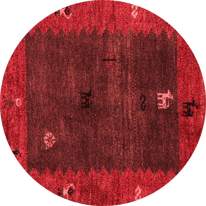 Abstract Red Modern Rug, abs4663red