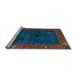 Sideview of Machine Washable Abstract Light Blue Modern Rug, wshabs4663lblu