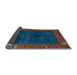 Sideview of Abstract Light Blue Modern Rug, abs4663lblu