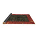 Sideview of Abstract Brown Modern Rug, abs4663brn