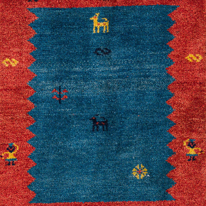 Machine Washable Abstract Red Rug, wshabs4663