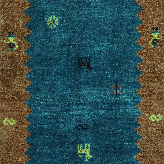Machine Washable Abstract Turquoise Modern Area Rugs, wshabs4663turq
