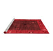 Modern Red Washable Rugs