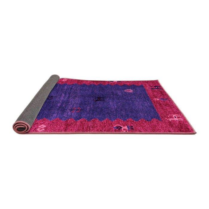 Sideview of Abstract Pink Modern Rug, abs4663pnk