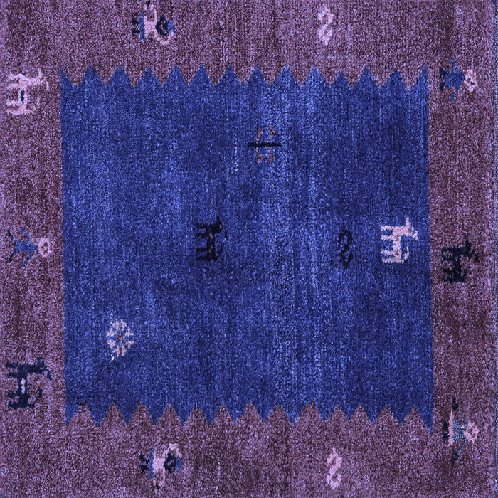 Square Abstract Blue Modern Rug, abs4663blu