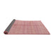 Sideview of Abstract Pink Coral Pink Modern Rug, abs4664