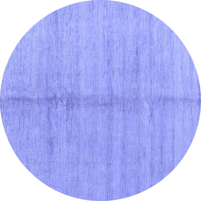 Round Machine Washable Abstract Blue Modern Rug, wshabs4664blu