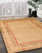 Machine Washable Abstract Orange Rug in a Family Room, wshabs4665