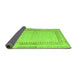 Sideview of Abstract Green Modern Rug, abs4665grn