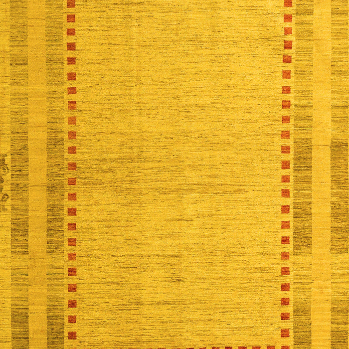 Machine Washable Abstract Yellow Modern Rug, wshabs4665yw