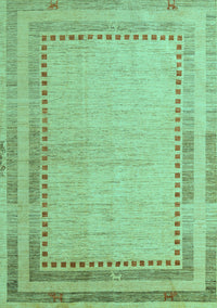 Abstract Turquoise Modern Rug, abs4665turq