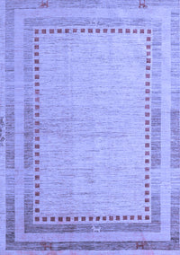 Abstract Blue Modern Rug, abs4665blu