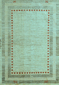 Abstract Light Blue Modern Rug, abs4665lblu