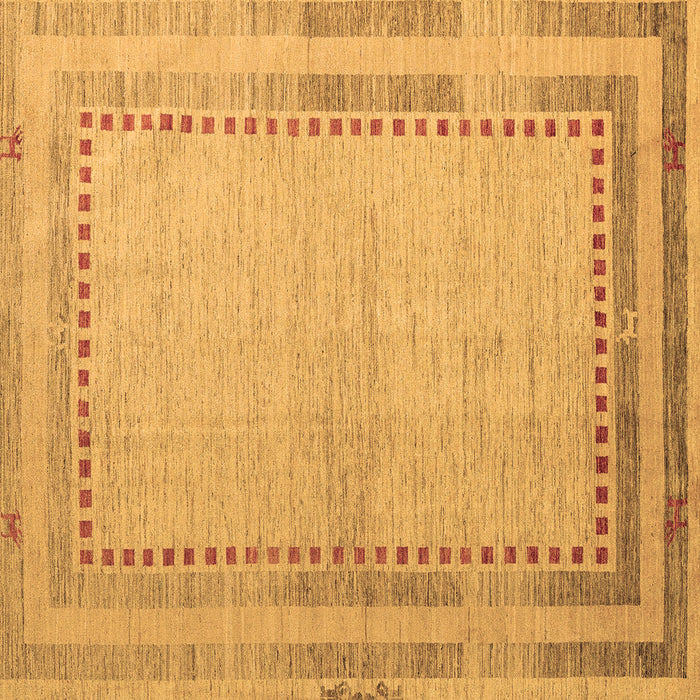 Square Machine Washable Abstract Brown Modern Rug, wshabs4665brn