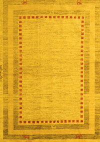 Abstract Yellow Modern Rug, abs4665yw