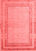 Abstract Red Modern Area Rugs