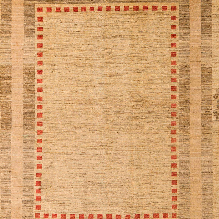 Machine Washable Abstract Orange Rug, wshabs4665