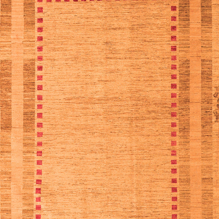 Machine Washable Abstract Orange Modern Area Rugs, wshabs4665org