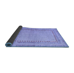 Sideview of Abstract Blue Modern Rug, abs4665blu