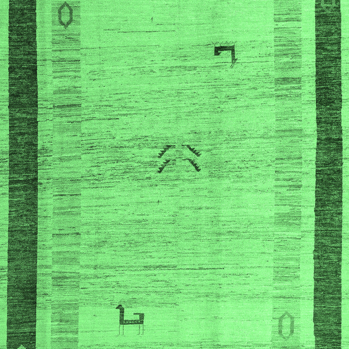 Abstract Emerald Green Modern Rug, abs4666emgrn