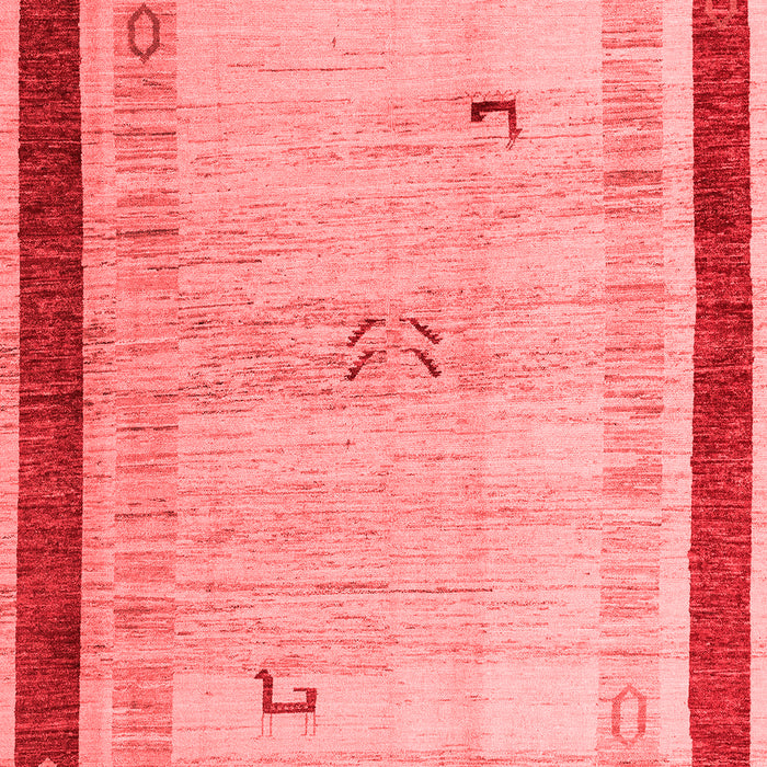 Machine Washable Abstract Red Modern Rug, wshabs4666red