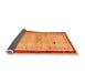 Sideview of Abstract Orange Modern Rug, abs4666org