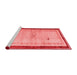 Modern Red Washable Rugs