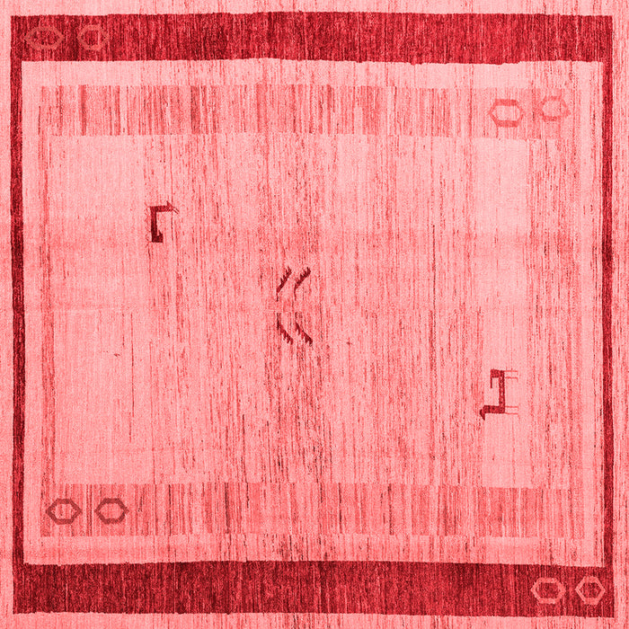 Abstract Red Modern Rug, abs4666red