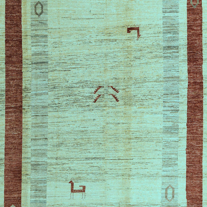 Machine Washable Abstract Light Blue Modern Rug, wshabs4666lblu