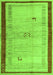 Machine Washable Abstract Green Modern Area Rugs, wshabs4666grn