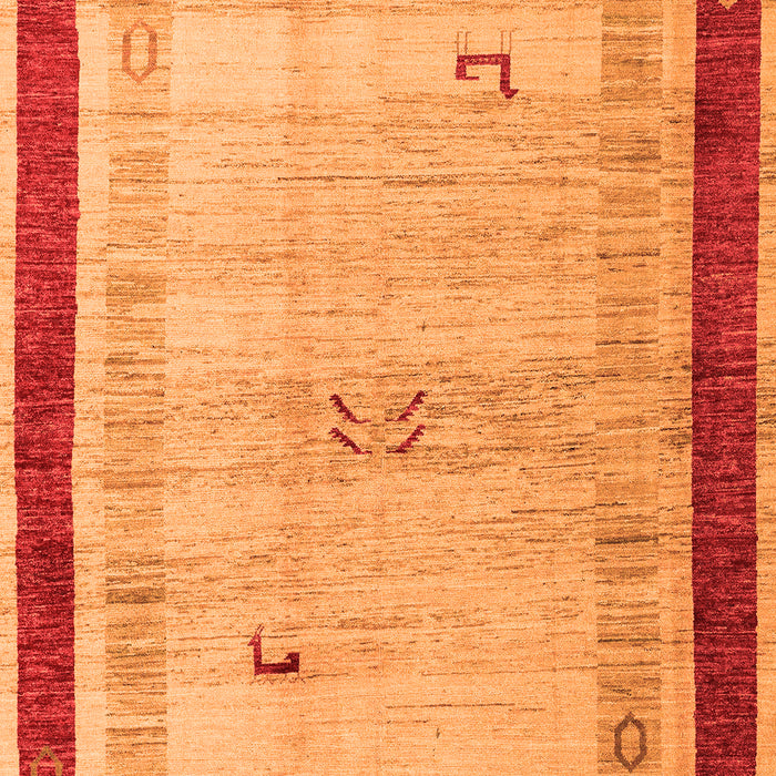 Machine Washable Abstract Orange Modern Area Rugs, wshabs4666org