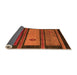 Sideview of Abstract Orange Modern Rug, abs4667org