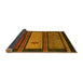 Sideview of Abstract Yellow Modern Rug, abs4667yw