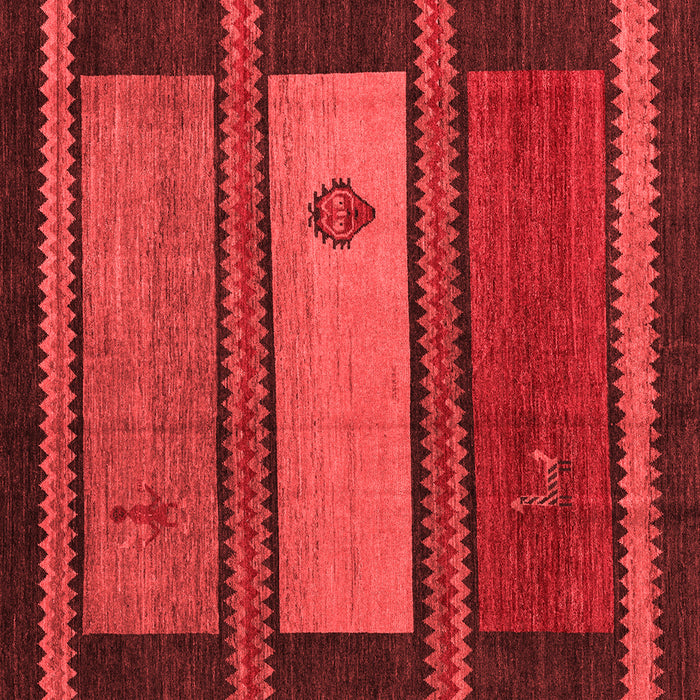 Abstract Red Modern Rug, abs4667red