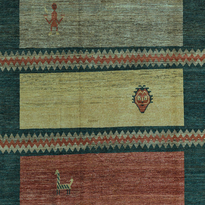 Abstract Light Blue Modern Rug, abs4667lblu