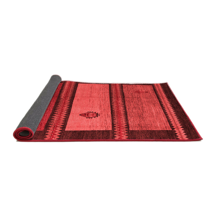 Abstract Red Modern Area Rugs