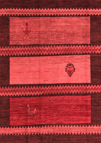 Abstract Red Modern Rug, abs4667red