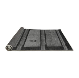 Sideview of Abstract Gray Modern Rug, abs4667gry