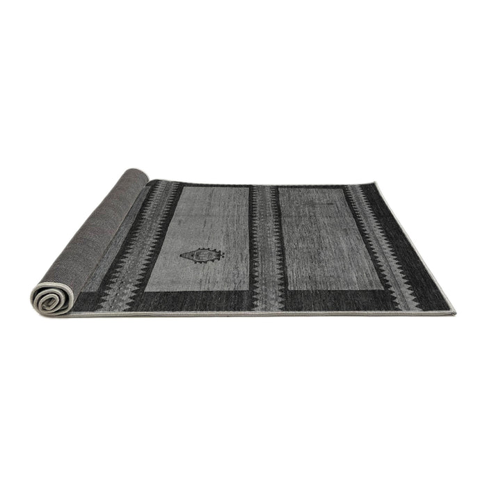 Sideview of Abstract Gray Modern Rug, abs4667gry