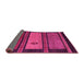 Sideview of Abstract Pink Modern Rug, abs4667pnk