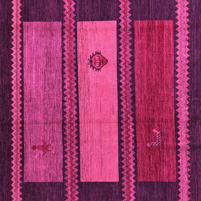 Square Abstract Pink Modern Rug, abs4667pnk