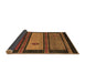 Sideview of Abstract Brown Modern Rug, abs4667brn