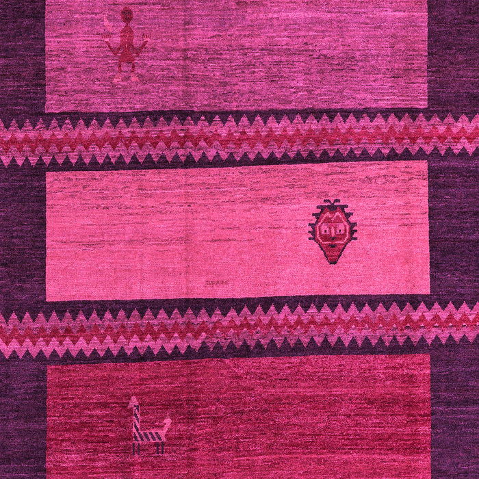 Machine Washable Abstract Pink Modern Rug, wshabs4667pnk